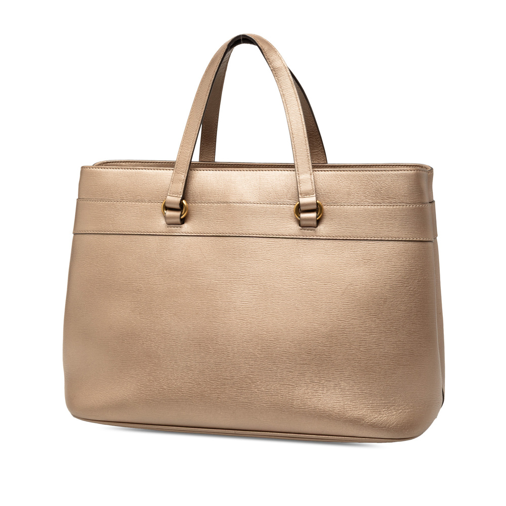 Pre-Loved Gucci Leather Bright Bit Satchel - Picture 2 of 7